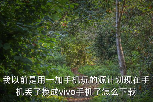 我以前是用一加手机玩的源计划现在手机丢了换成vivo手机了怎么下载