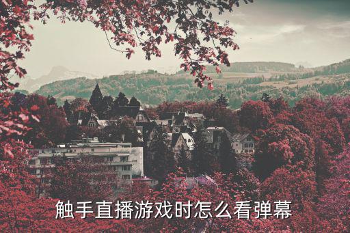 触手直播游戏时怎么看弹幕