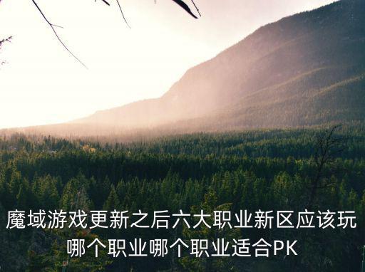 魔域游戏更新之后六大职业新区应该玩哪个职业哪个职业适合PK