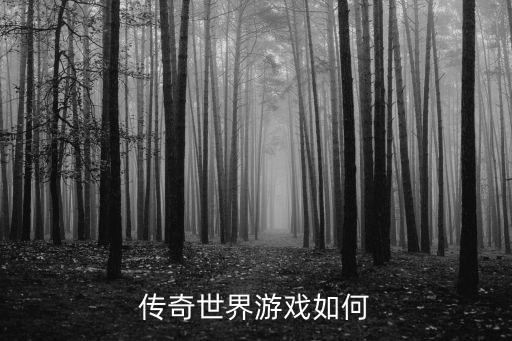 传奇世界游戏如何