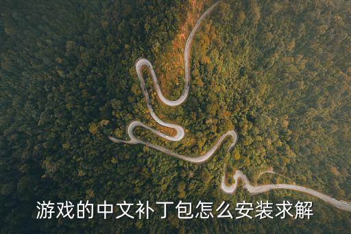 游戏的中文补丁包怎么安装求解