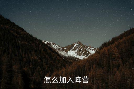 问道手游阵营怎么加，怎么样加入阵营