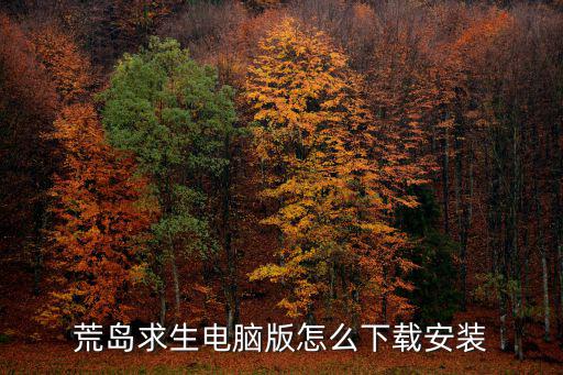 荒岛求生电脑版怎么下载安装