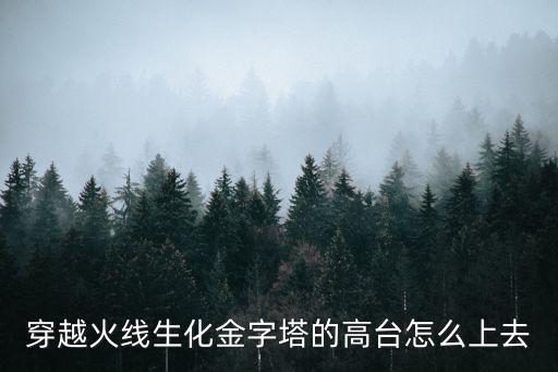 穿越火线生化金字塔的高台怎么上去