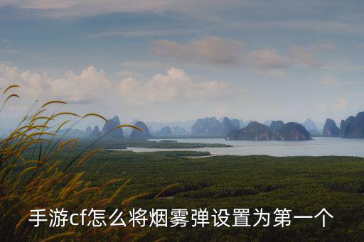 手游cf怎么将烟雾弹设置为第一个