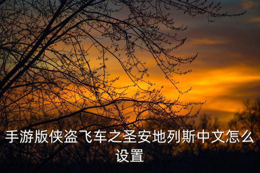 手游版侠盗飞车之圣安地列斯中文怎么设置