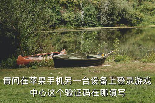 请问在苹果手机另一台设备上登录游戏中心这个验证码在哪填写