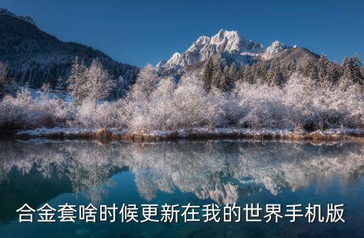 mc手游怎么升级下界合金套装，合金套啥时候更新在我的世界手机版