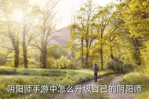 手游阴阳师怎么升级，阴阳师手游中怎么升级自己的阴阳师
