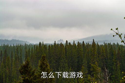怎么下载游戏