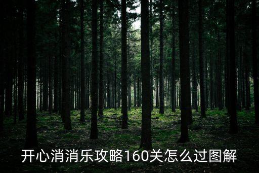 开心消消乐攻略160关怎么过图解