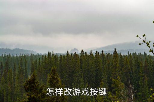 怎样改游戏按键