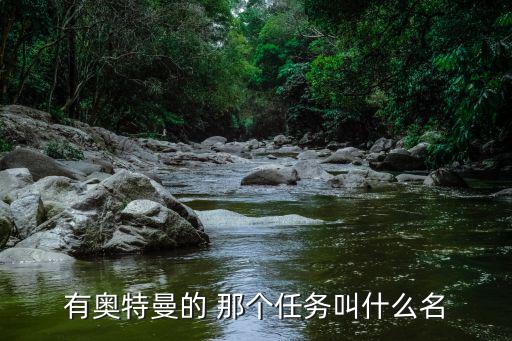 有奥特曼的 那个任务叫什么名