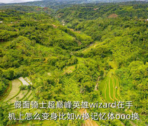 假面骑士超巅峰英雄wizard在手机上怎么变身比如w换记忆体ooo换
