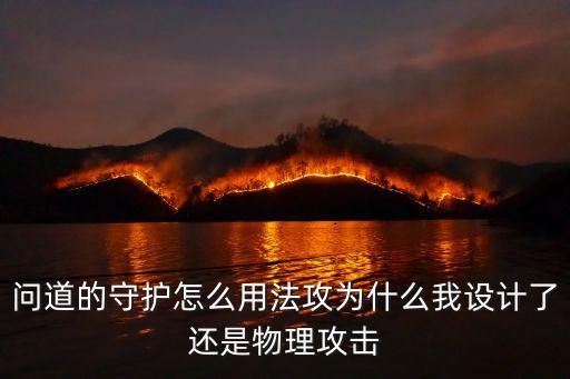 问道手游守护技能怎么打对号，问道的守护怎么用法攻为什么我设计了还是物理攻击