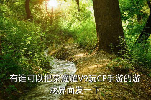 有谁可以把荣耀耀V9玩CF手游的游戏界面发一下