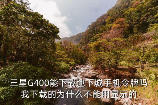 三星G400能下载地下城手机令牌吗我下载的为什么不能用显示的