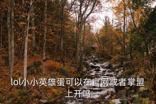 lol小小英雄蛋可以在官网或者掌盟上开吗