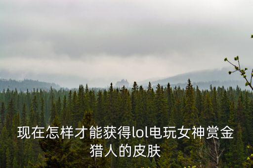 现在怎样才能获得lol电玩女神赏金猎人的皮肤