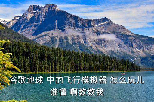 谷歌地球 中的飞行模拟器 怎么玩儿谁懂 啊教教我