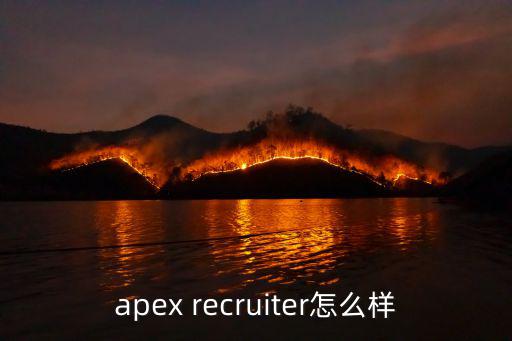 apex recruiter怎么样