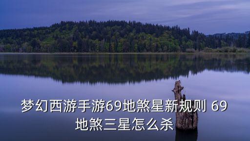 梦幻西游手游69地煞星新规则 69地煞三星怎么杀