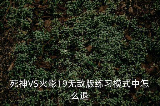火影忍者手游练习模式怎么退出，求助火影忍者练习模式