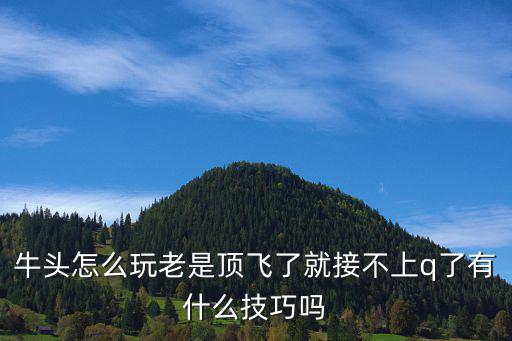 牛头怎么玩老是顶飞了就接不上q了有什么技巧吗