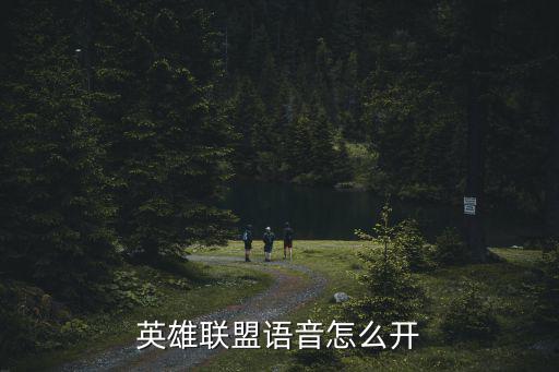 英雄联盟语音怎么开
