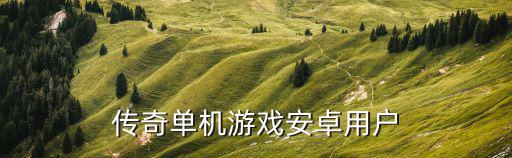 传奇单机游戏安卓用户