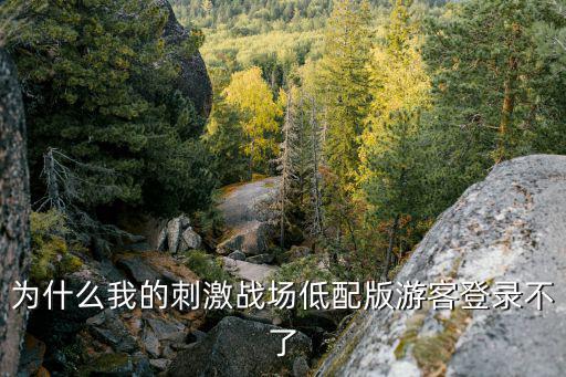 吃鸡手游低配版无法登录怎么办，为什么我的刺激战场低配版游客登录不了