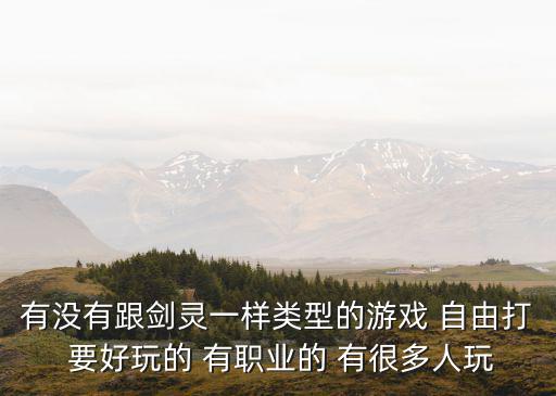 有没有跟剑灵一样类型的游戏 自由打 要好玩的 有职业的 有很多人玩