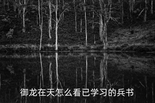御龙在天怎么看已学习的兵书