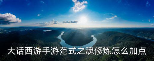大话西游手游范式之魂修炼怎么加点