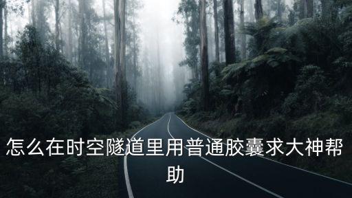 怎么在时空隧道里用普通胶囊求大神帮助