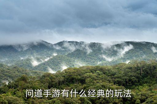 问道手游有什么经典的玩法