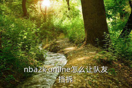 2k手游怎么给队友挡拆教学，nba2k online怎么让队友挡拆