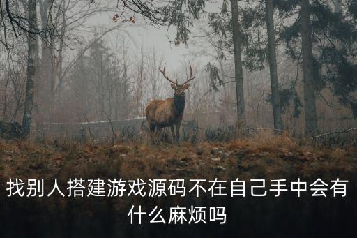 找别人搭建游戏源码不在自己手中会有什么麻烦吗