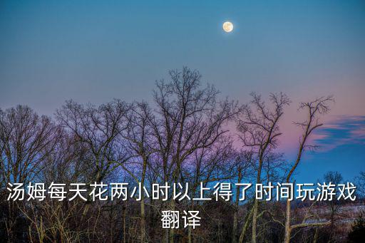 汤姆每天花两小时以上得了时间玩游戏翻译