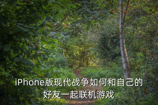 iPhone版现代战争如何和自己的好友一起联机游戏