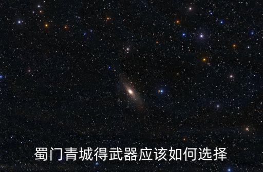 蜀门手游青城怎么选匕首，蜀门游戏青城用什么属性的武器最好