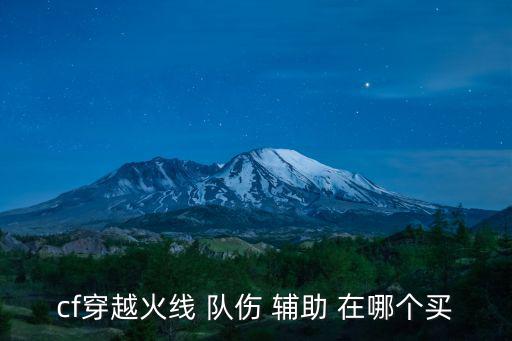 cf手游队伤卡怎么买，cf穿越火线 队伤 辅助 在哪个买