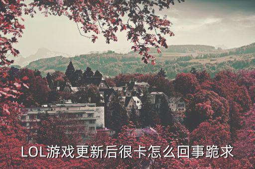 英雄联盟手游更新怎么卡顿，LoL今天更新后怎么变卡了