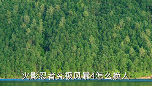 火影忍者究极风暴4怎么换人