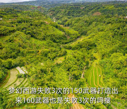 梦幻西游失败3次的150武器打造出来160武器也是失败3次的吗搜