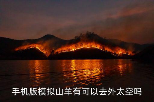 手机版模拟山羊有可以去外太空吗