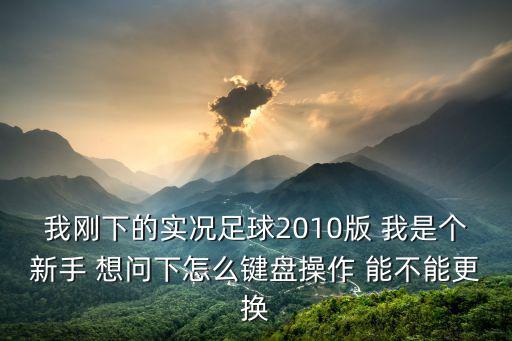 实况手游二换一怎么换的，我刚下的实况足球2010版 我是个新手 想问下怎么键盘操作 能不能更换