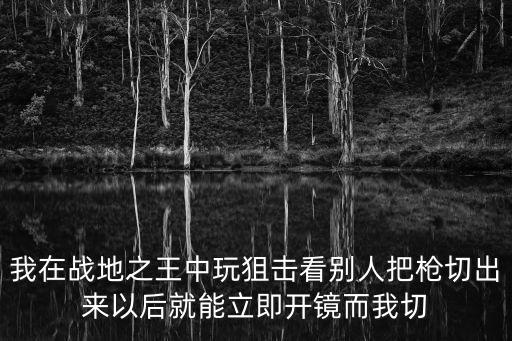 我在战地之王中玩狙击看别人把枪切出来以后就能立即开镜而我切