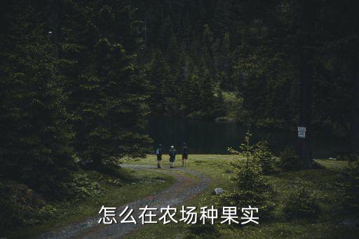 怎么在农场种果实