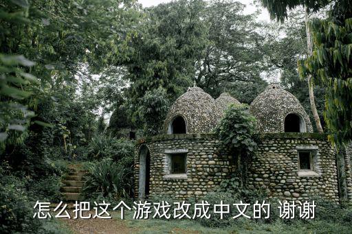 怎么把这个游戏改成中文的 谢谢